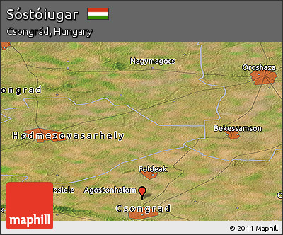 Satellite Panoramic Map of Sóstóiugar