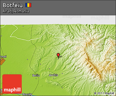 Physical 3D Map of Botfeiu