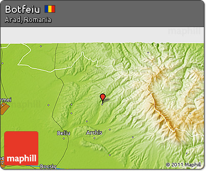Physical 3D Map of Botfeiu