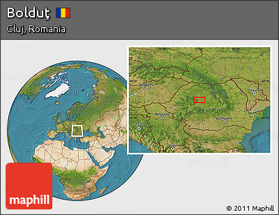 Satellite Location Map of Bolduţ
