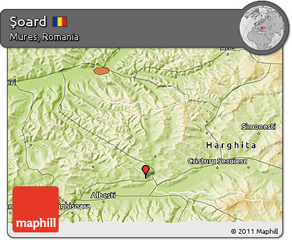Physical 3D Map of Şoard