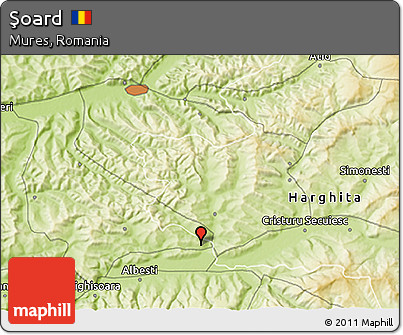 Physical 3D Map of Şoard