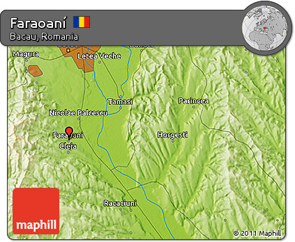 Physical 3D Map of Faraoaní
