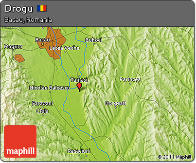 Physical 3D Map of Drogu