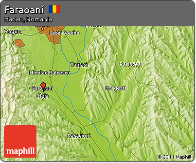 Physical 3D Map of Faraoaní