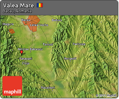 Satellite 3D Map of Valea Mare