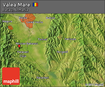 Satellite 3D Map of Valea Mare