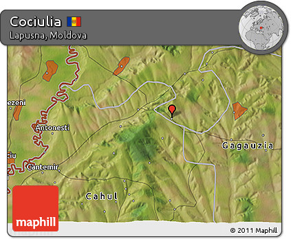 Satellite 3D Map of Cociulia