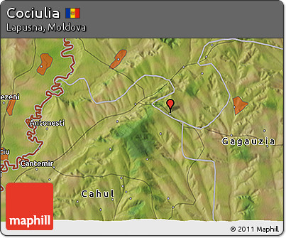 Satellite 3D Map of Cociulia
