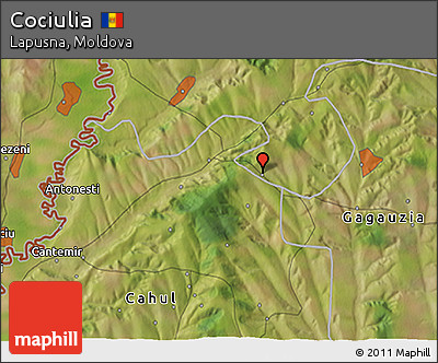 Satellite 3D Map of Cociulia