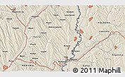 Shaded Relief 3D Map of Vaslui