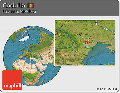 Satellite Location Map of Cociulia