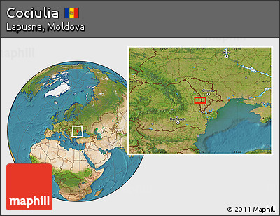 Satellite Location Map of Cociulia