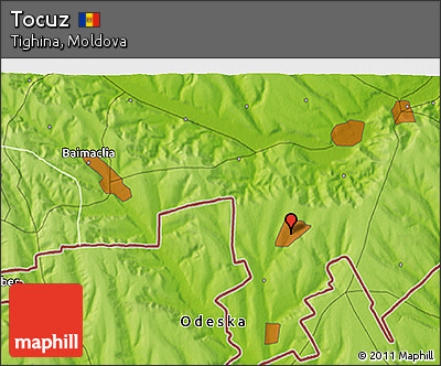 Physical 3D Map of Tocuz