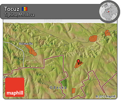 Satellite 3D Map of Tocuz