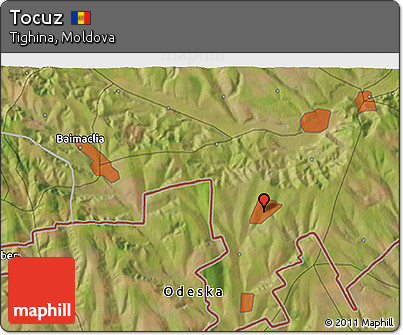 Satellite 3D Map of Tocuz