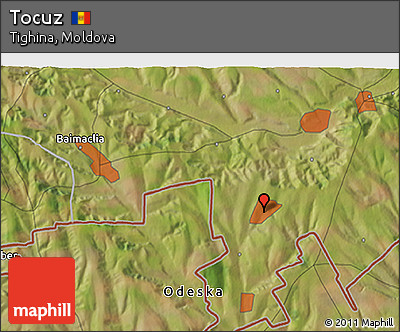 Satellite 3D Map of Tocuz