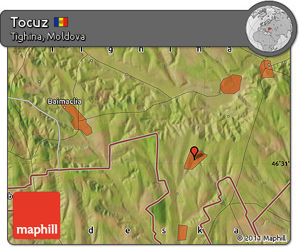 Satellite Map of Tocuz