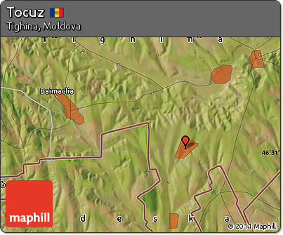 Satellite Map of Tocuz