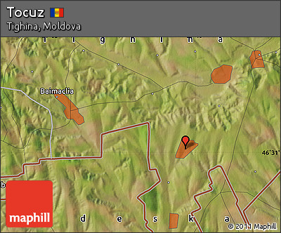 Satellite Map of Tocuz