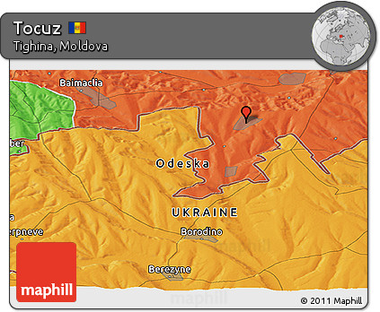 Political Panoramic Map of Tocuz