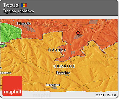 Political Panoramic Map of Tocuz