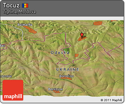 Satellite Panoramic Map of Tocuz