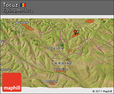 Satellite Panoramic Map of Tocuz