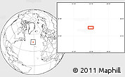Blank Location Map of the area around 46° 26' 14" N, 32° 13' 30" W