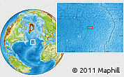 Physical Location Map of the area around 46° 26' 14" N, 32° 13' 30" W