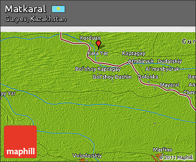 Physical 3D Map of Matkaral