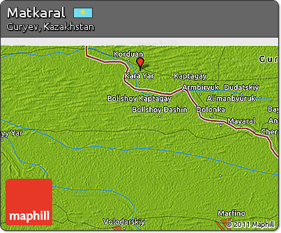 Physical 3D Map of Matkaral