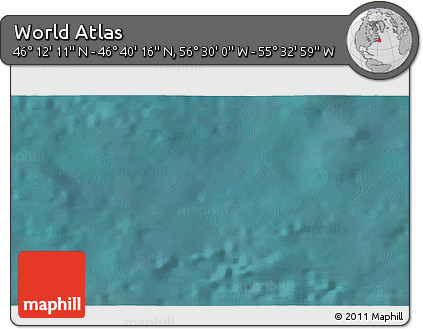 Satellite 3D Map of the Area around 46° 26' 14" N, 56° 1' 29" W