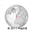 Outline Map of the Area around 46° 26' 14" N, 5° 1' 30" W, rectangular outline