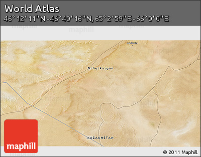 Satellite 3D Map of the Area around 46° 26' 14" N, 65° 31' 30" E