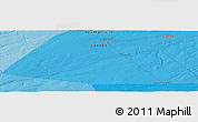 Political Panoramic Map of Canaan Station