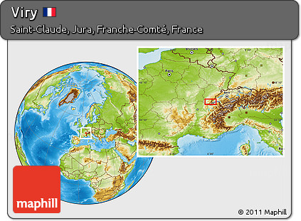 Physical Location Map of Viry