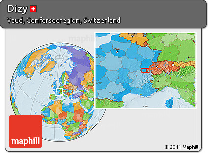 Political Location Map of Dizy