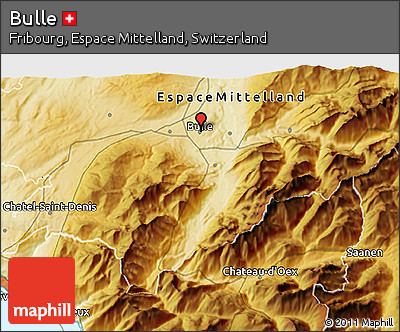 Physical 3D Map of Bulle