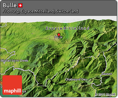 Satellite 3D Map of Bulle