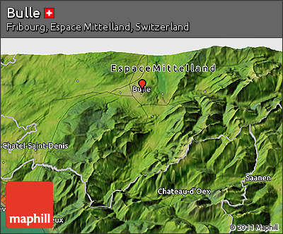 Satellite 3D Map of Bulle