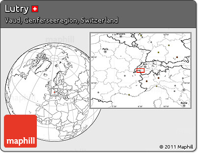 Blank Location Map of Lutry