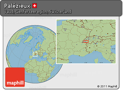 Savanna Style Location Map of Palézieux