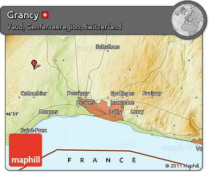 Physical Map of Grancy
