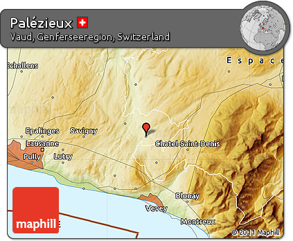 Physical Map of Palézieux