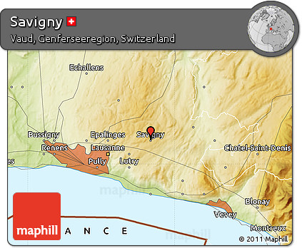 Physical Map of Savigny