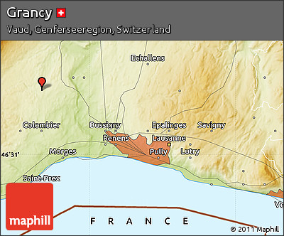 Physical Map of Grancy
