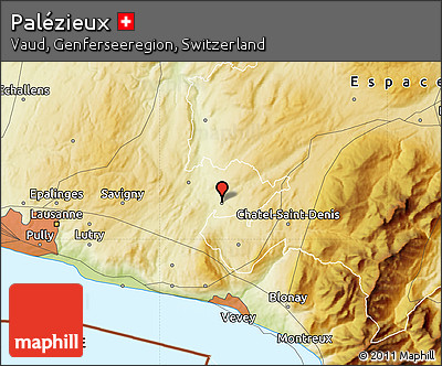 Physical Map of Palézieux