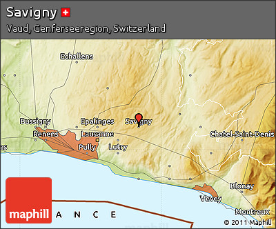 Physical Map of Savigny