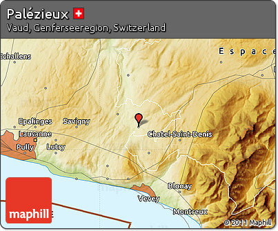 Physical Map of Palézieux